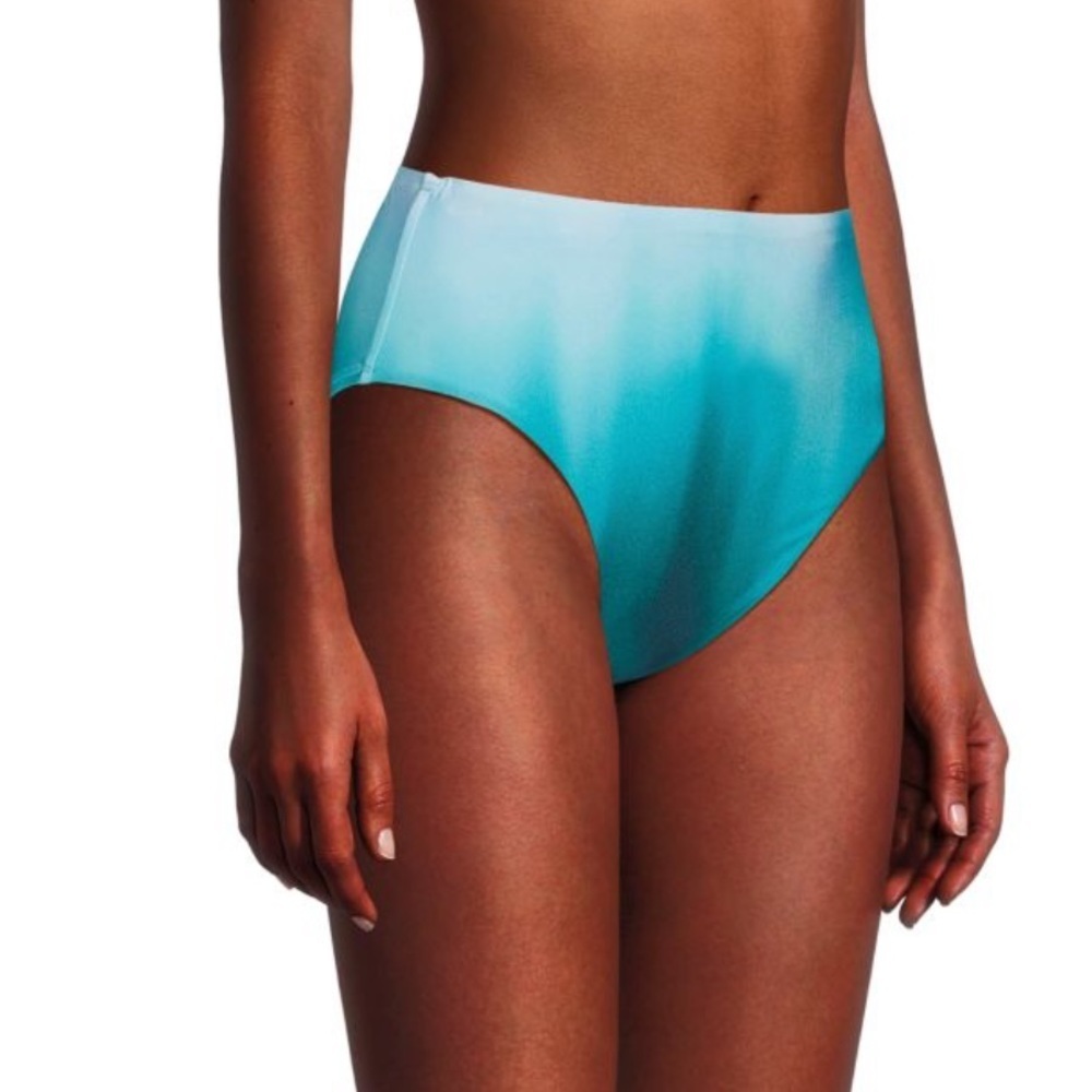 La Blanca High Rise Ombré Bikini Bottom NEW